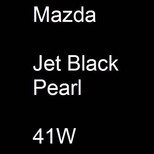 Mazda, Jet Black Pearl, 41W.